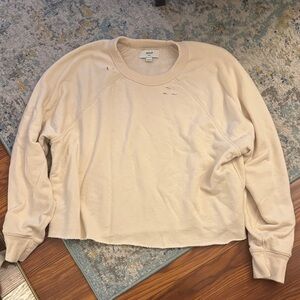 Aerie sweatshirt with distressed detailing